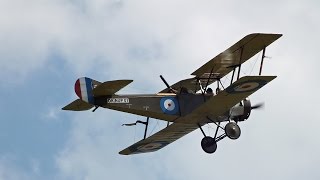 Sopwith 1½ Strutter  Fokker EIII Airshow Holic 2014 [upl. by Thackeray]