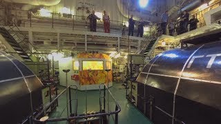 North Pole Inside the 50 Years of Victory Nuclear Icebreaker 360° VR [upl. by Ateekan557]