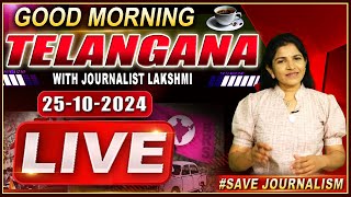 LIVE  Good Morning Telangana With Journalist LakshmiToday News Paper Main HeadlinesPeoples Voice [upl. by Yrovi669]