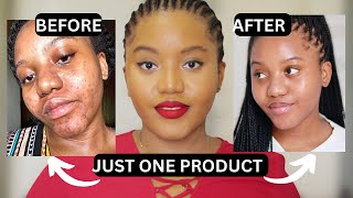 HOW TO GET RID OF DARK SPOTS WITH ONE PRODUCT  SERUM THAT WORKS [upl. by Aimak516]