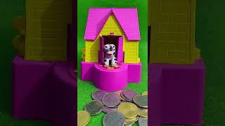 mini dog house doller bank  satisfying puppy saving money bank shorts shortsfeed shortvideo [upl. by Aed871]