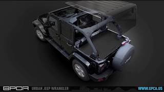 Jeep wrangler cargo cover introduction amp how to install [upl. by Tammara]