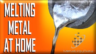 Melt Metal at home  How to Make a Metal MELTING FURNACE [upl. by Euqinad]