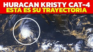 KRISTY YA ES HURACAN DE CATEGORIA 4 EN MAR ABIERTO [upl. by Anyd445]