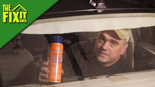 Headliner Repair Using Permatex Heavy Duty Automotive Headliner Adhesive  The Fixit Shed [upl. by Llerot255]