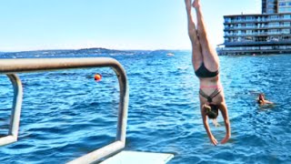 Diving board tricks on the lake [upl. by Burleigh]