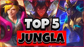 TOP 5 JUNGLAS META  Los Héroes Imparables en el Rol de la Jungla Actualmente [upl. by Assirac]