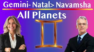 Gemini Natal To Navamsha With Planets [upl. by Aniham382]