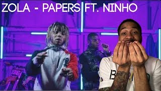 FRENCH Zola  Papers ft Ninho  AMERICAN REACTS [upl. by Lorenzo]