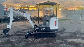 MINIESCAVATORE BOBCAT E19 CARROVARIABILE 2015 [upl. by Ahseim]