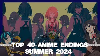 Top Anime Endings Summer 2024 [upl. by Annoek]