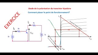 Transistor Bipolaire Emplacement du point de fonctionnement [upl. by Aramois]