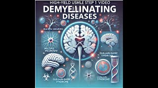 Multiple SclerosisGuillain Barré SyndromeHigh yield review USMLE Step 1First aid Explanation [upl. by Oznerol]