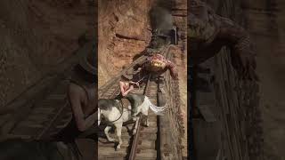 RDR 2  Gator is Afraid of Train shorts rdr2 [upl. by Arsuy]