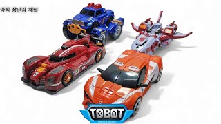 또봇 장난감 미니 알파플러스V Tobot Toys Mini Shutle Speed Monster Transform Into Tobot Master V [upl. by Urbanus800]