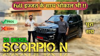 New Scorpio N 2024 Ownership Review  Scorpio z8 diesel manual  best suv in india   pros and cons [upl. by Domeniga]