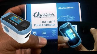 Oxywatch Pulse Oximeter  Usage and Review  ChoiceMMed [upl. by Rexer381]