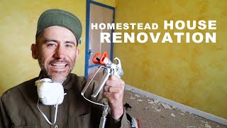 Turning an ugly house into a home day 1 ripping up carpet VLOG [upl. by Leryt]