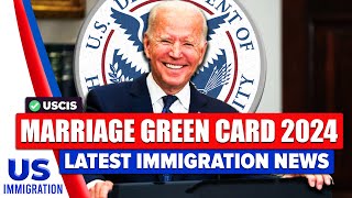 Marriage Green Card Timeline 2024  US Immigration News [upl. by Atirehs363]