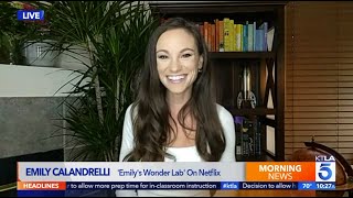 EmmyNominated Host Emily Calandrelli on her New Netflix Show quotEmilys Wonder Labquot [upl. by Irahcaz]