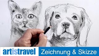 Tiere zeichnen  Ganz einfach zeichnen lernen 18 [upl. by Llehcor]