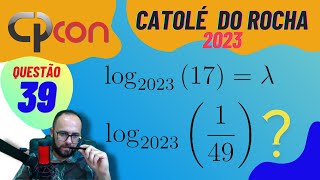 CPCON 2023  CATOLÉ DO ROCHA  LOGARITMO PROFESSOR DE MATEMÁTICA [upl. by Enoid]