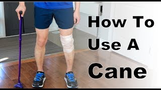 How to Use a Cane  On Floor and Stairs [upl. by Ainos]