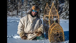 Do SNOWSHOES Work  Testing In DEEP SNOW Bear Paw Ojibwa Designs [upl. by Eustashe]