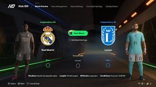 Real Madrid vs Lazio  EA FC 25  Gameplay Simulation 4K 60FPS [upl. by Ahsakat]