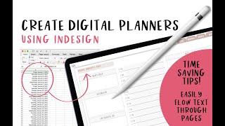 How to create a digital planner  SAVE TIME [upl. by Also]