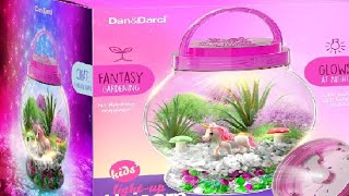 Light Up Unicorn Terrarium Kit for Kids Review Really Cute Nice Gift Idea [upl. by Alves]