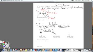 Ethene hybridization sp2 trigonal planar [upl. by Remark]