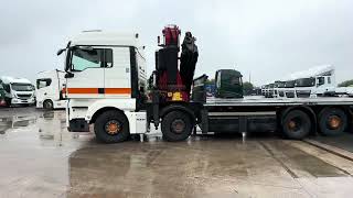 2010 MAN TGX26440 6x22 Rear Lift Flat Crane Rigid  Entered into Auction [upl. by Telocin988]