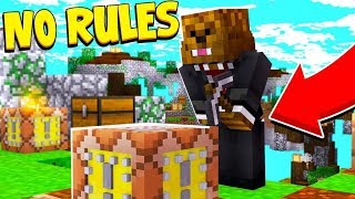 GLITCHED MECHANIZED LUCKY BLOCK SKY WARS NO RULES  Modded MiniGame  JeromeASF [upl. by Aikemit]