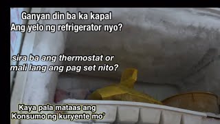 Refrigerator thermostat ayaw mag switch off kaya subrang kapal ng yelo [upl. by Marina]