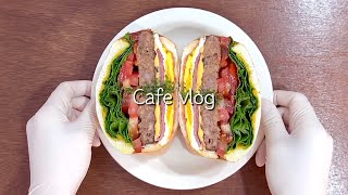 sub 🥪기다리고 기다리던 샌드위치 모음 영상🥪  카페 브이로그  개인카페 브이로그  cafe vlog  asmr  no bgm [upl. by Elizabet]