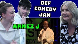 BRITISH FAMILY REACTS Arnez J  His Brother Rodney  Def Comedy Jam [upl. by Durrej500]