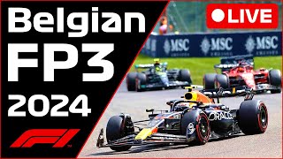 🔴F1 LIVE  Belgian Spa GP FP3  Commentary  Live Timing [upl. by Huoh]