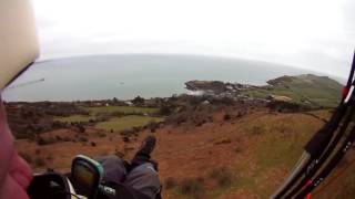 Paragliding with friends at Slieau Lewaigue Isle of Man [upl. by Htebaile501]