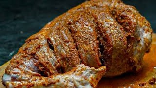 Mutton steam Roast without Oven lamb leg Roast without Oven Zaiqedar cooking with Diya [upl. by Hodess]