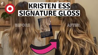 NEW AT TARGET Kristin Ess Hair Gloss BEFORE amp AFTER [upl. by Neemsay]