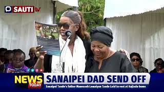 TULIKUWA TUNAPENDA CHAI Sanaipei Tande witty amp touching tribute to her dad Manasseh Tande at burial [upl. by Fae]