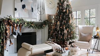 Christmas Decorating  How to Style a Holiday Mantel [upl. by Acsot]