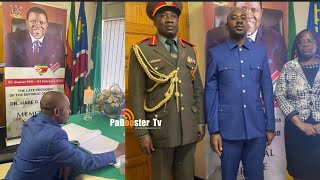 Goodnews😳Honai Blue Movement leader Nelson Chamisa signs book of condolence at Namibia Embassy🙏💙 [upl. by Teena488]