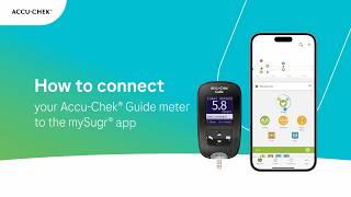 How to connect your AccuChek Guide meter to the mySugr app [upl. by Edda]