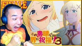 DIVORCEDNESS😂 PEAK KONOSUBA FINALE  KONOSUBA Season 3 Episode 11 REACTION このすば ３期 11話の反応 [upl. by Landau]