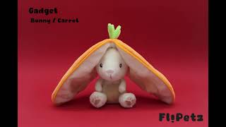 Flipetz  Doudou réversible Gadget Le LapinCarotte [upl. by Nivrae]