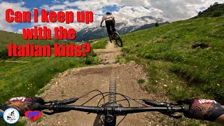 Can I keep up with the Italian kids Riding Passo del Tonale [upl. by Pearman843]