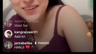 jasneet kaur new live video and punjabi gandi galiya surleen kaur galiya [upl. by Hnao946]