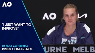 Dayana Yastremska Press Conference  Australian Open 2024 Semifinal [upl. by Asila601]